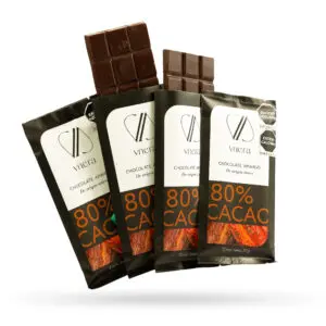 Vnera Chocolate Bean to Bar 80% Cacao Mexicano, Set 4 Barras 200g