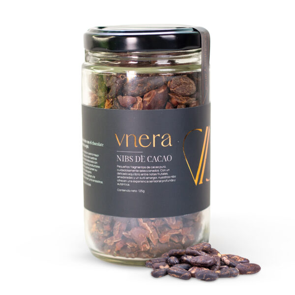 Vnera | Cacao Nibs: Granos de Cacao Fermentado Selectos - 125 g